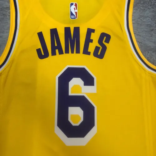 2023/24 Los Angeles Lakers LeBron James #6 Yellow Men’s Jersey