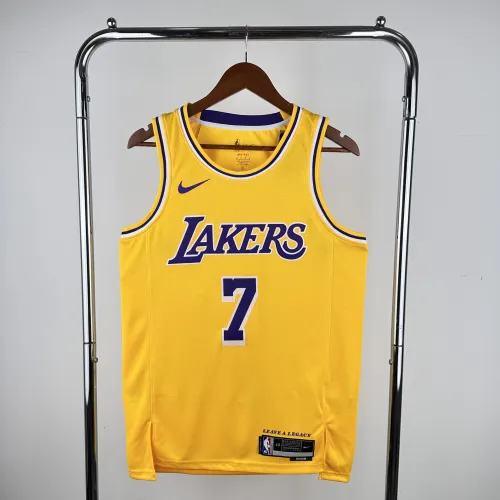 2023/24 Los Angeles Lakers Carmelo Anthony #7 Yellow Men's Jersey