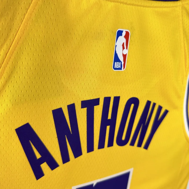 2023/24 Los Angeles Lakers Carmelo Anthony #7 Yellow Men’s Jersey