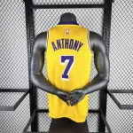 2023/24 Los Angeles Lakers Carmelo Anthony #7 Yellow Men’s Jersey