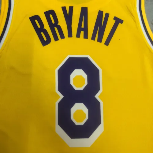2023/24 Los Angeles Lakers Kobe Bryant #8 Yellow Men’s Jersey