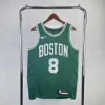 2023/24 Boston Celtics Kristaps Porzingis #8 Groen Heren Jersey 2023/24 Boston Celtics Kristaps Porzingis #8 Green Men's Jersey