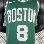2023/24 Boston Celtics Kristaps Porzingis #8 Green Men's Jersey
