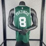 2023/24 Boston Celtics Kristaps Porzingis #8 Green Men's Jersey