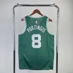 2023/24 Boston Celtics Kristaps Porzingis #8 Green Men's Jersey