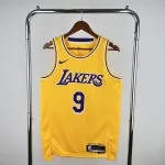 2023/24 Los Angeles Lakers Bronny James #9 Gelbes Herren-Trikot 2023/24 Los Angeles Lakers Bronny James #9 Gelbes Herren-Trikot