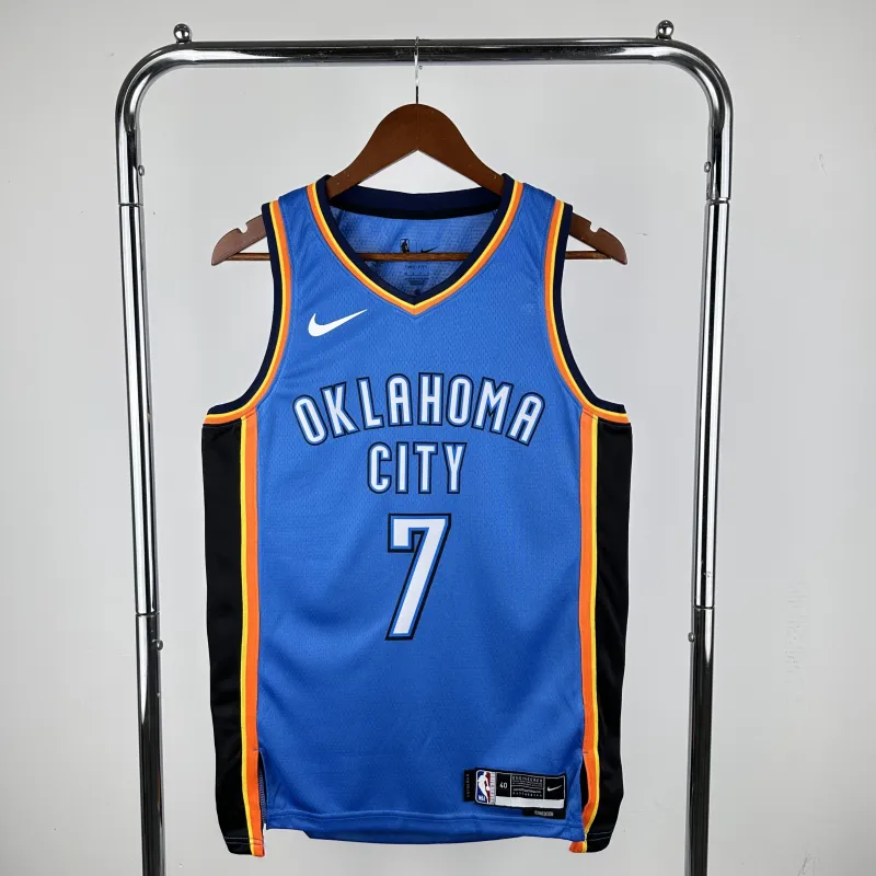 2023-24 Oklahoma City Thunder Blue Chet Holmgren #7 Men’s Jersey