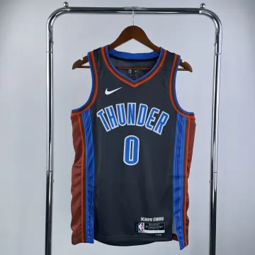 2023-24 Oklahoma City Thunder City Edition Russell Westbrook #0 Camisola para homem