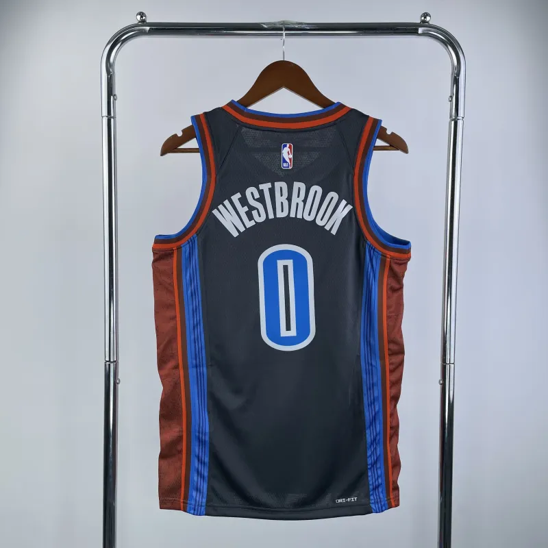 2023-24 Oklahoma City Thunder City Edition Russell Westbrook #0 Men’s Jersey