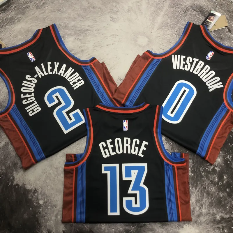 2023-24 Oklahoma City Thunder City Edition Paul George #13 Men’s Jersey