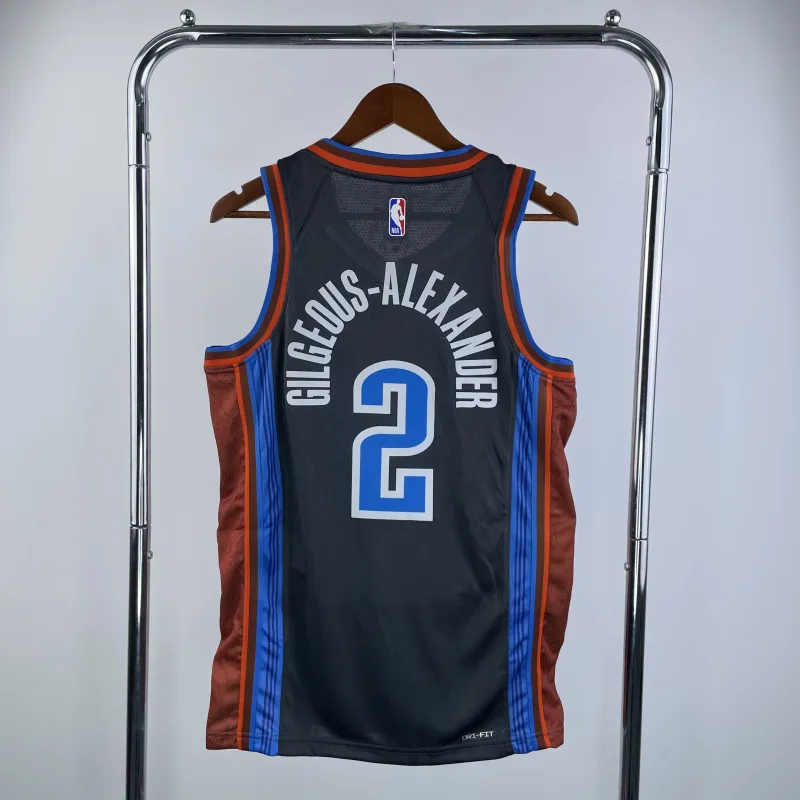 2023-24 Jersey masculina Shai Gilgeous-Alexander #2 dos Oklahoma City Thunder City Edition