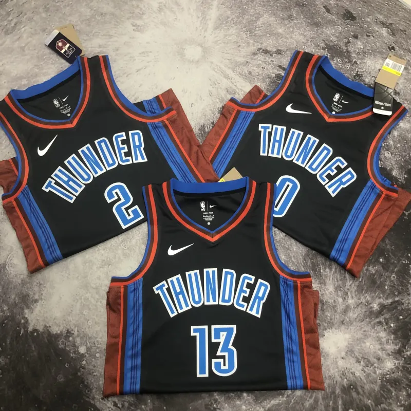 2023-24 Jersey masculina Shai Gilgeous-Alexander #2 dos Oklahoma City Thunder City Edition