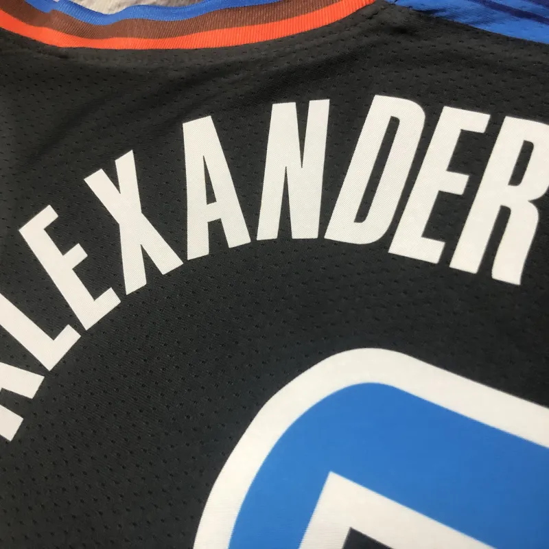 2023-24 Jersey masculina Shai Gilgeous-Alexander #2 dos Oklahoma City Thunder City Edition