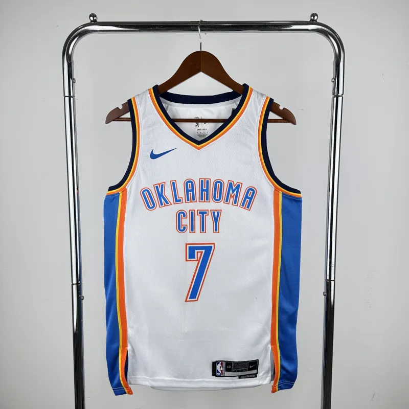 2023-24 Oklahoma City Thunder White Chet Holmgren #7 Men’s Jersey