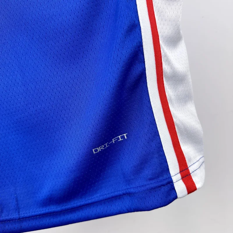 2023/24 Philadelphia 76ers Auswärts Blau Paul George #8 Herren Trikot
