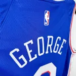2023/24 Philadelphia 76ers Auswärts Blau Paul George #8 Herren Trikot