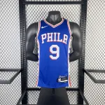 2023/24 Philadelphia 76ers Weg Blauw #9 Herenshirt