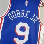 2023/24 Philadelphia 76ers Weg Blauw #9 Herenshirt
