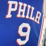 2023/24 Philadelphia 76ers Weg Blauw #9 Herenshirt