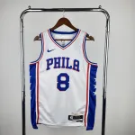 2023/24 Philadelphia 76ers Home White Paul George #8 Men's Jersey 2023/24 Philadelphia 76ers Home White Paul George #8 Men’s Jersey