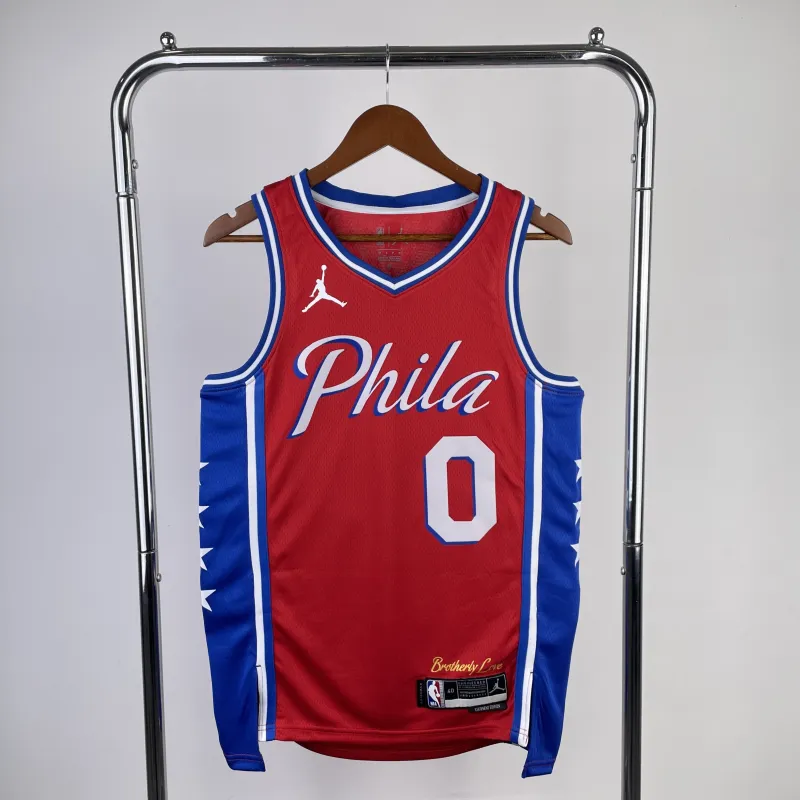 2023/24 Philadelphia 76ers Jordan Edition Tyrese Maxey #0 Men’s Jersey