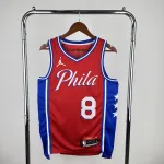 2023/24 Philadelphia 76ers Jordan Edition Paul George #8 Camisola para homem 2023/24 Philadelphia 76ers Jordan Edition Paul George #8 Camisola para homem