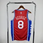 2023/24 Philadelphia 76ers Jordan Edition Paul George #8 Camisola para homem