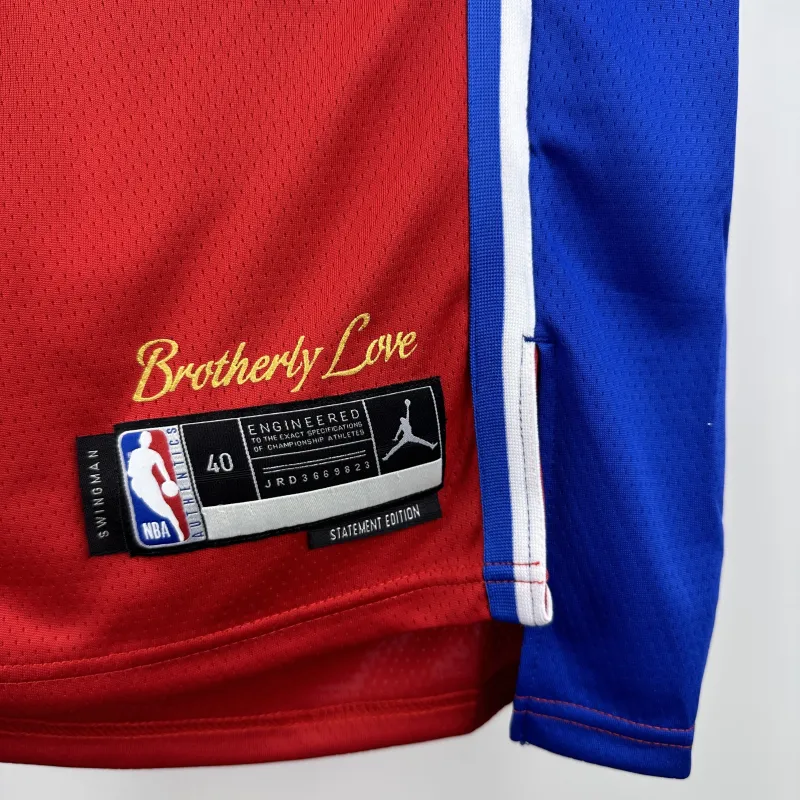 2023/24 Philadelphia 76ers Jordan Edition Paul George #8 Camisola para homem