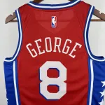 2023/24 Philadelphia 76ers Jordan Edition Paul George #8 Camisola para homem