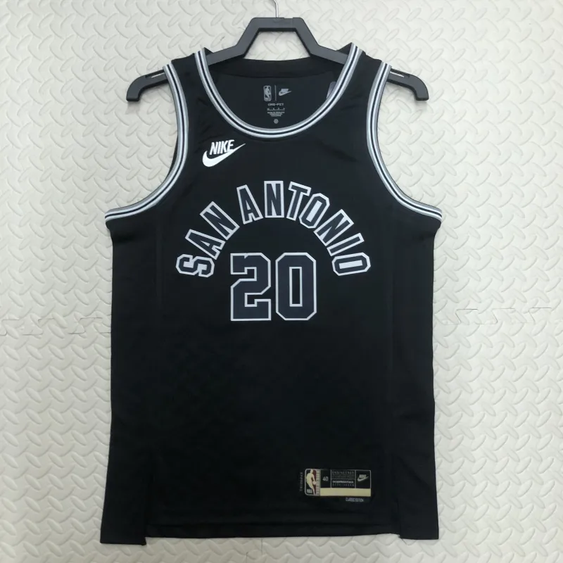 2023/24 San Antonio Spurs Retro Manu Ginobili #20 Jersey | NBA Swingman Jersey