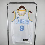 Camisa retrô masculina Bronny James #9 do Los Angeles Lakers para a temporada 2023/24 2023/24 Los Angeles Lakers Retro Bronny James #9 Camisola para homem