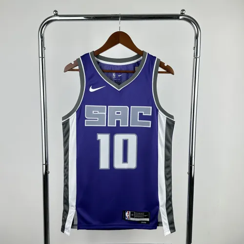 Maillot extérieur violet 2023-24 des Sacramento Kings, DeMar DeRozan, numéro #10, pour homme