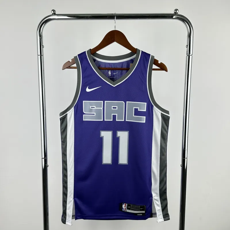2023-24 Sacramento Kings Away Purple Domantas Sabonis #11 Men’s Jersey