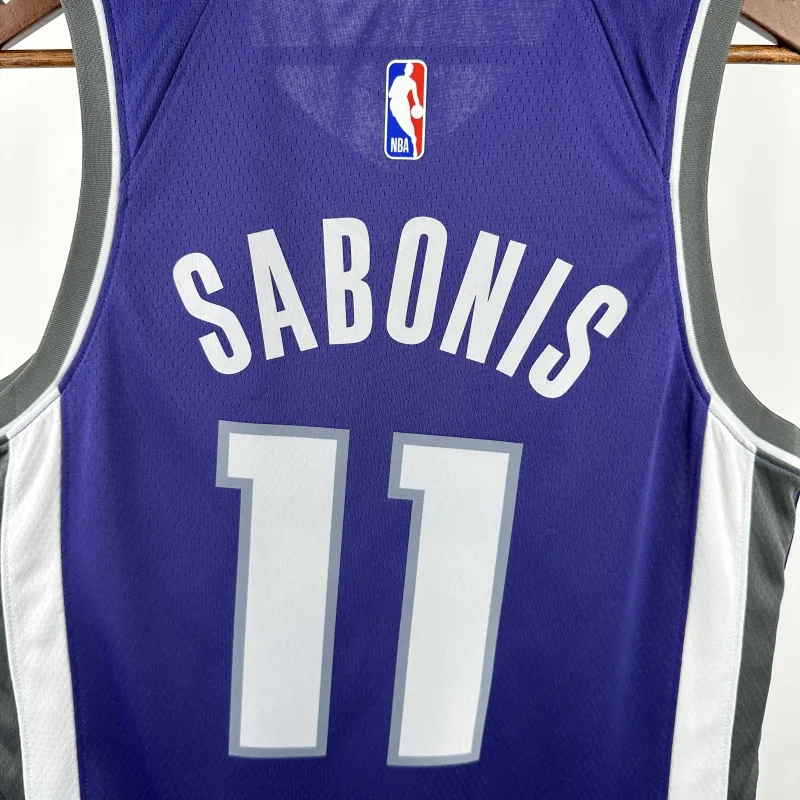 2023-24 Sacramento Kings Away Purple Domantas Sabonis #11 Men’s Jersey