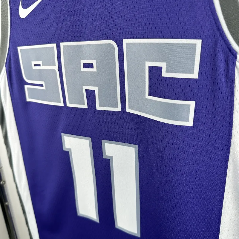 2023-24 Sacramento Kings Away Purple Domantas Sabonis #11 Men’s Jersey