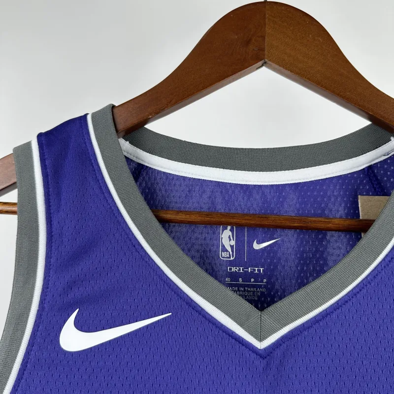 2023-24 Sacramento Kings Away Purple Domantas Sabonis #11 Men’s Jersey