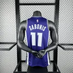 2023-24 Sacramento Kings Away Purple Domantas Sabonis #11 Men’s Jersey