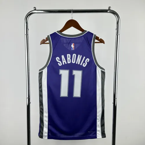 2023-24 Sacramento Kings Away Purple Domantas Sabonis #11 Men’s Jersey