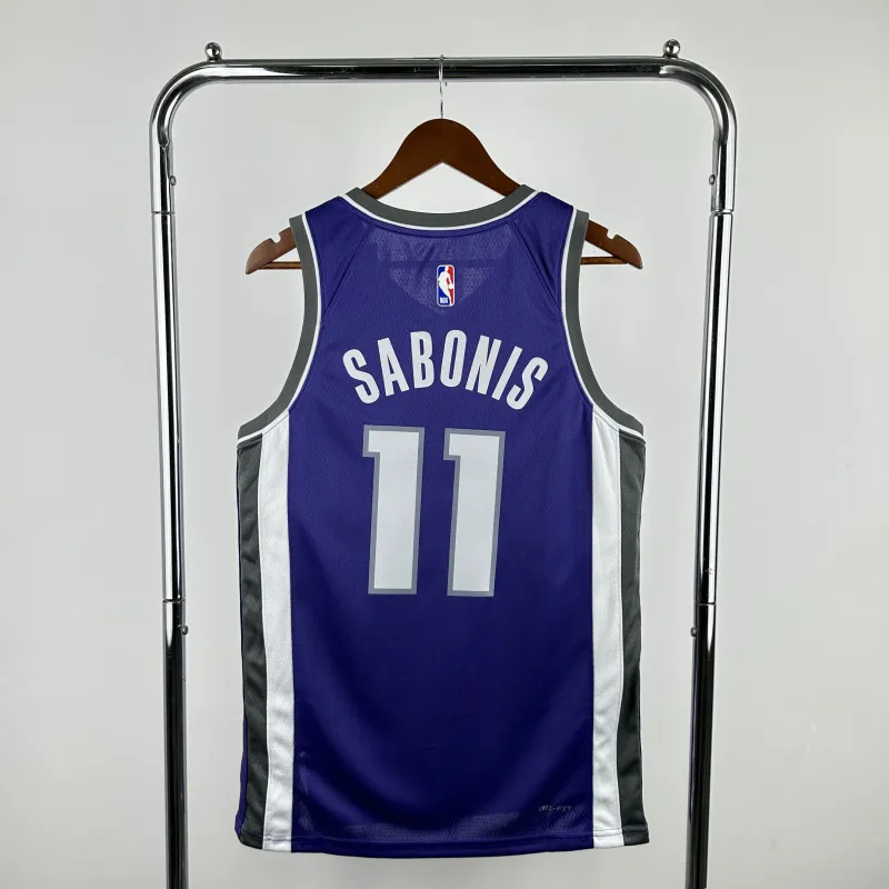2023-24 Sacramento Kings Away Purple Domantas Sabonis #11 Men’s Jersey