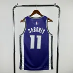 2023-24 Sacramento Kings Away Purple Domantas Sabonis #11 Men’s Jersey