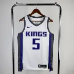 Sacramento Kings Heimtrikot 2023/24, Herren, De'Aaron Fox #5 2023-24 Sacramento Kings Home De’Aaron Fox #5 Men’s Jersey
