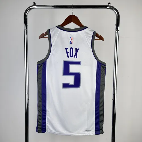 Maglia da casa dei Sacramento Kings 2023-24 di De'Aaron Fox #5 da uomo