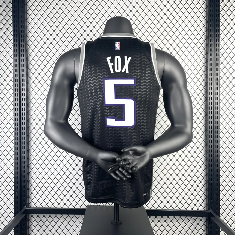 2023-24 Sacramento Kings De’Aaron Fox #5 Men’s Jersey