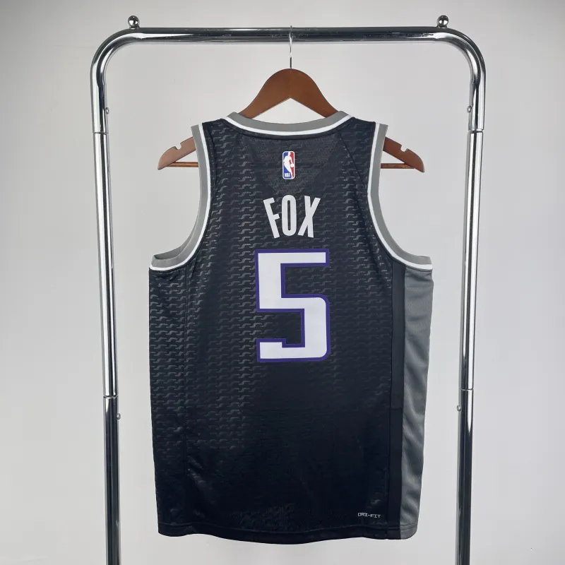 2023-24 Sacramento Kings De’Aaron Fox #5 Men’s Jersey