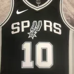2023/24 San Antonio Spurs Black Jeremy Sochan #10 Jersey | NBA Swingman Jersey