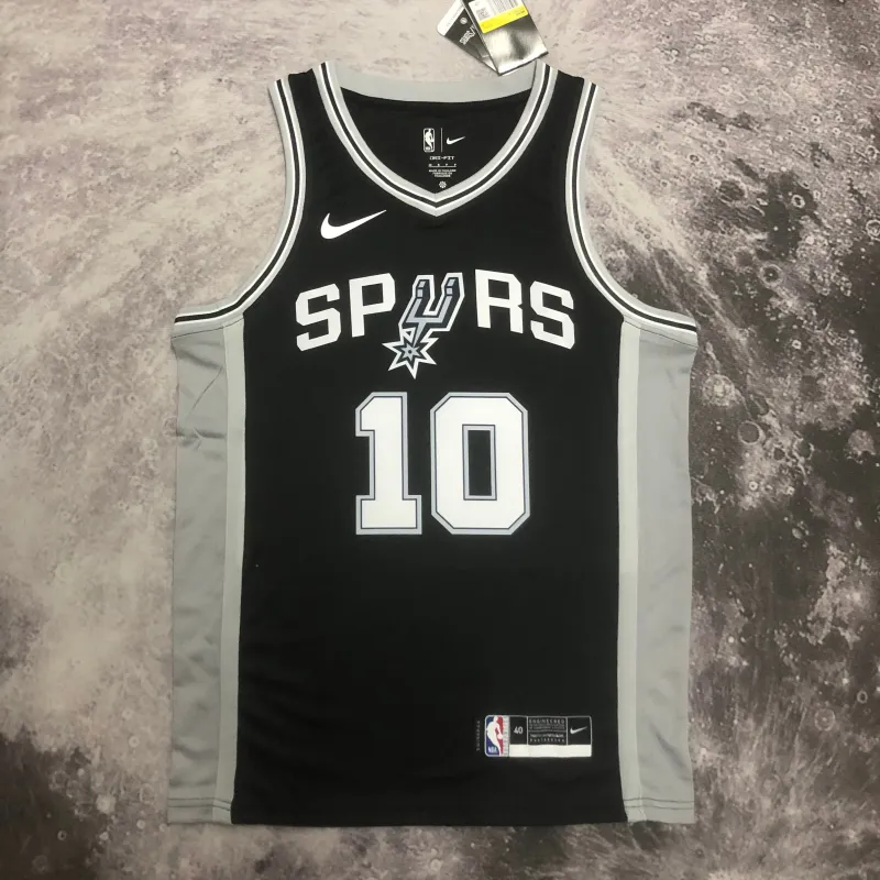 2023/24 San Antonio Spurs Black Jeremy Sochan #10 Jersey | NBA Swingman Jersey