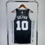 2023/24 San Antonio Spurs Black Jeremy Sochan #10 Jersey | NBA Swingman Jersey