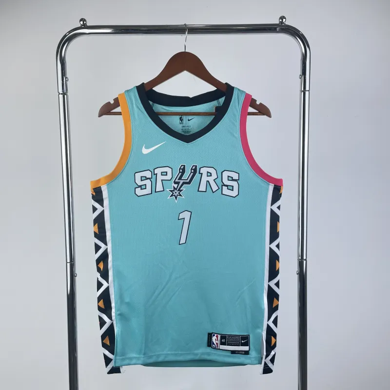 2023/24 San Antonio Spurs City Edition Victor Wembanyama #1 Jersey | NBA Swingman Jersey