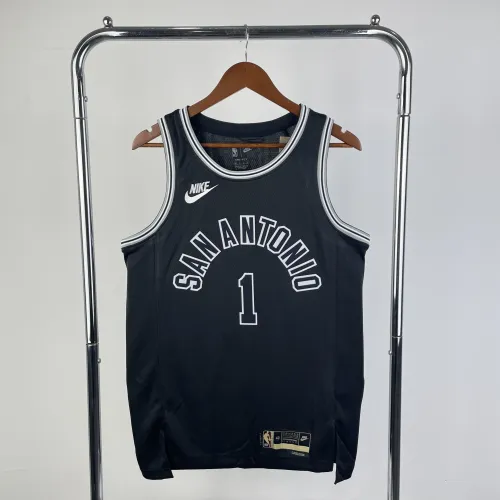 2023/24 San Antonio Spurs Retro Victor Wembanyama #1-Trikot | NBA Swingman-Trikot