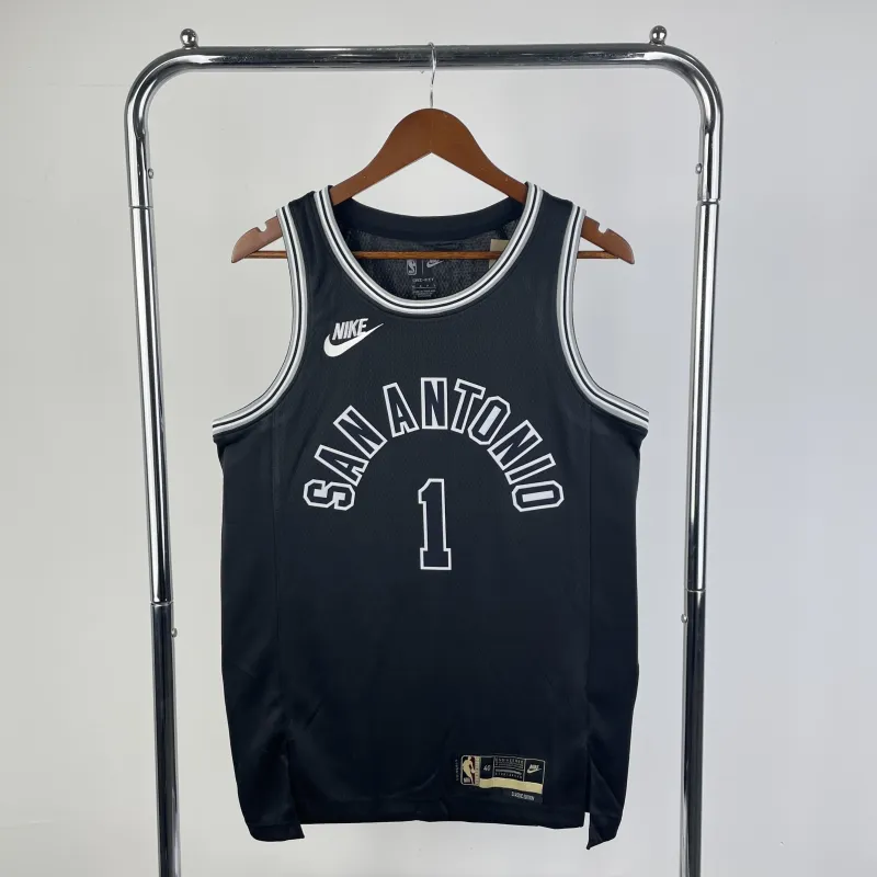 2023/24 San Antonio Spurs Retro Victor Wembanyama #1 Jersey | NBA Swingman Jersey